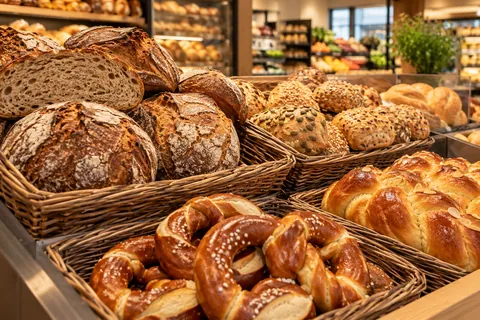 Dinkelvollkornbrötchen mit Frischkäse