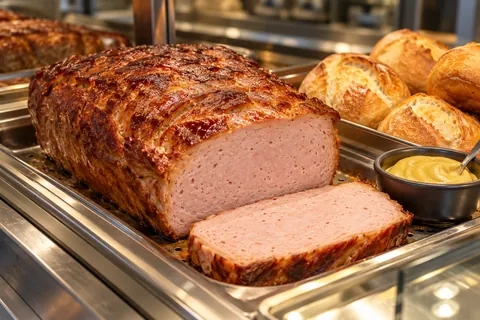 Fleischkäse warm